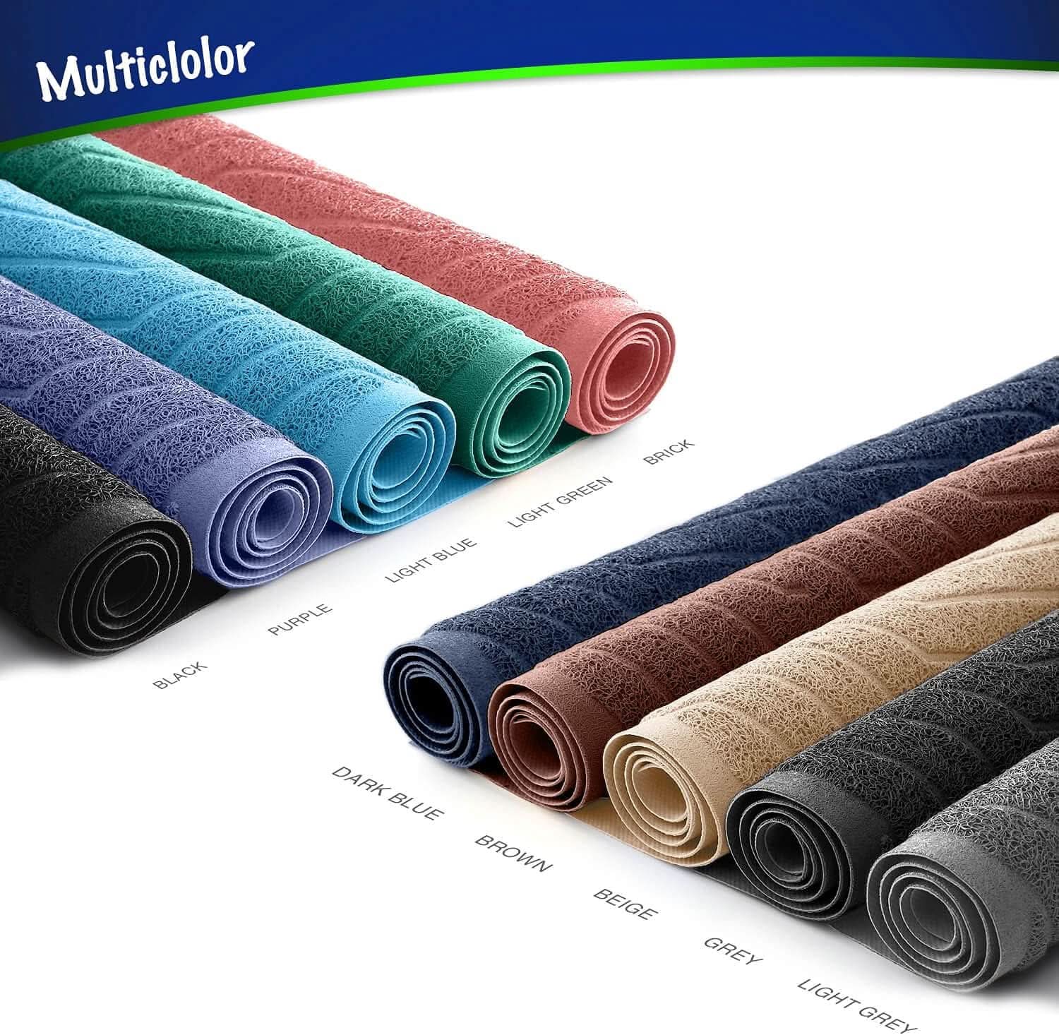 Premium Cat Litter Box Mat No. 02-2, Durable PVC Trapping Rug, Phthalate-Free, Urine-Resistant, Scatter Control, 35 x 23 inches, Grey