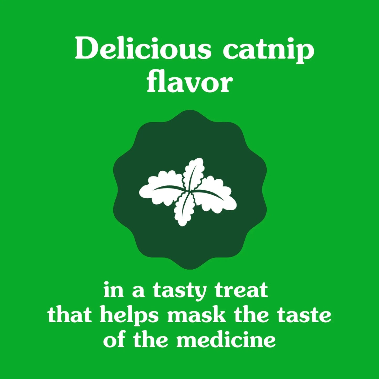 Feline Pill Pockets for Cats Natural Soft Cat Treats, Catnip Flavor, 1.6 Oz Pack (45 Treats)