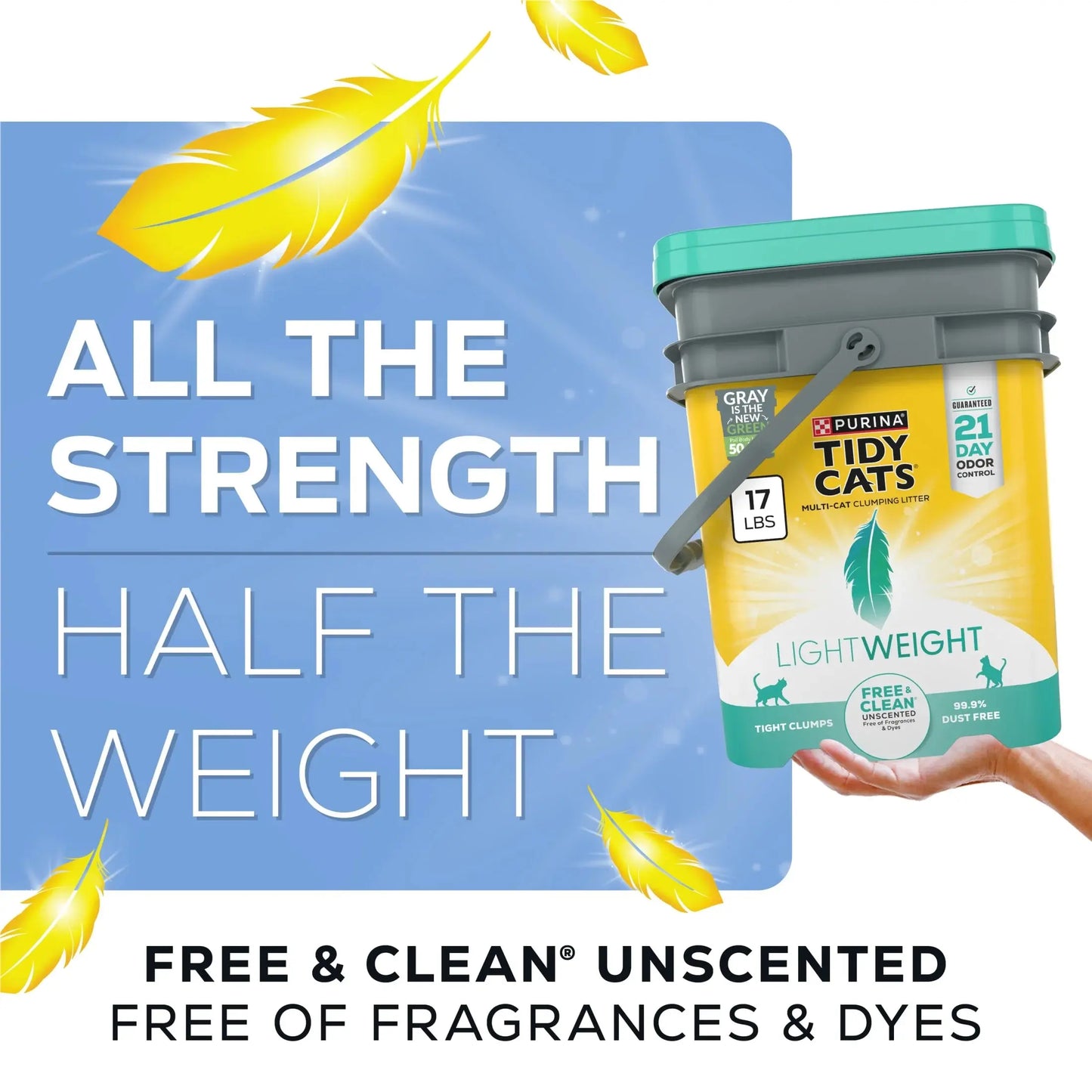 Purina Lightweight Free and Clean Unscented Clumping Cat Litter