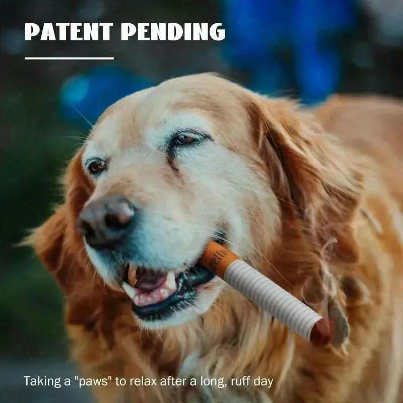 Fun Plush Interactive Cigarette Dog Toy - Chew-Friendly, Giggle Gift Box for Playful Dogs!