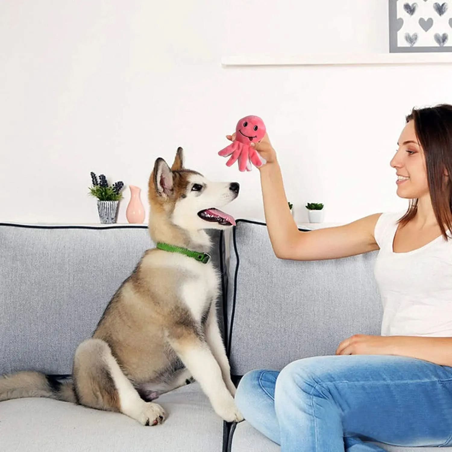 " Squeaky Plush Dog Toy Pack for Puppy, Small Stuffed Puppy Chew Toys 12 Dog Toys Bulk with Squeakers, Cute Soft Pet Toy for Small Medium Size Dogs"