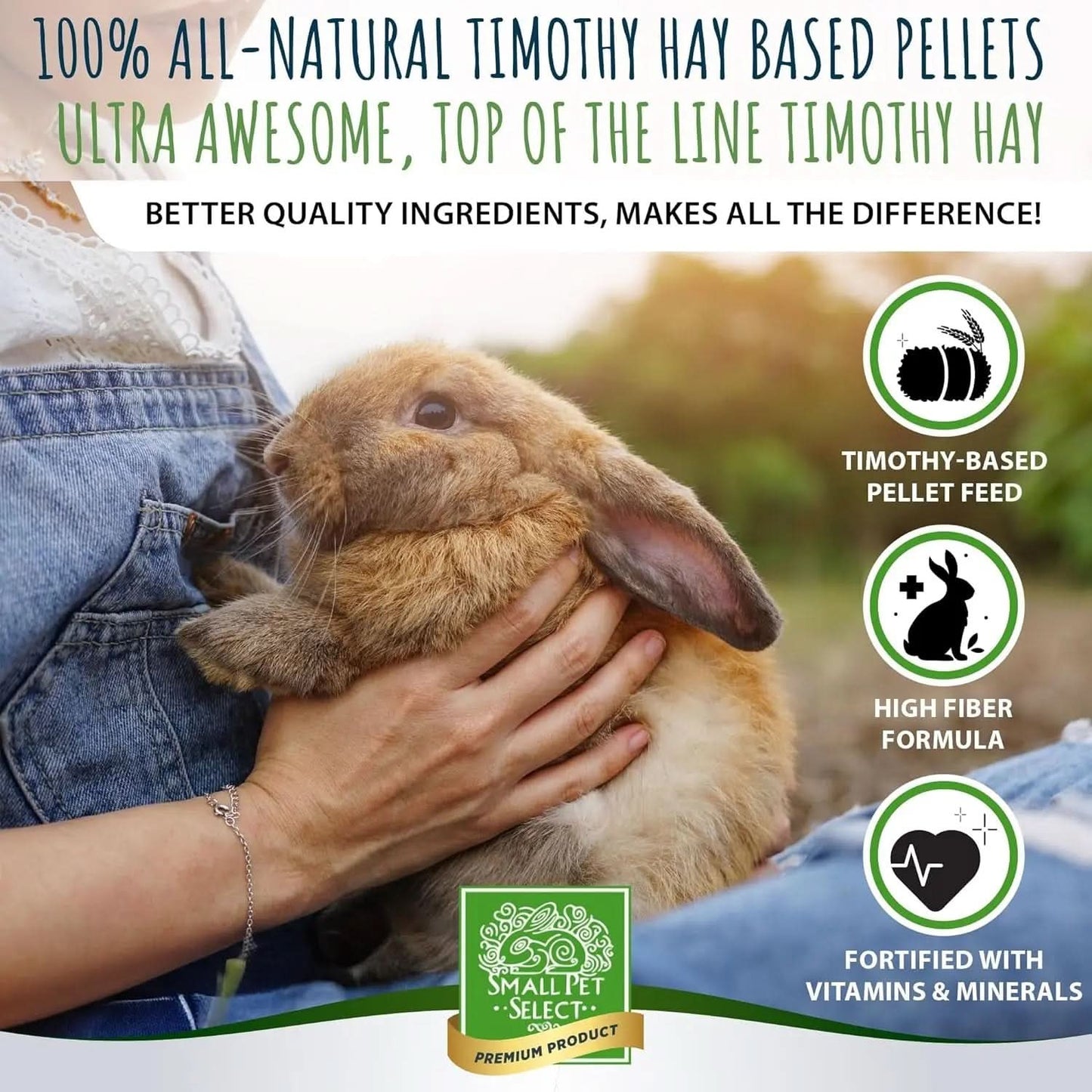 Premium Rabbit Food Pellets, 10 lbs