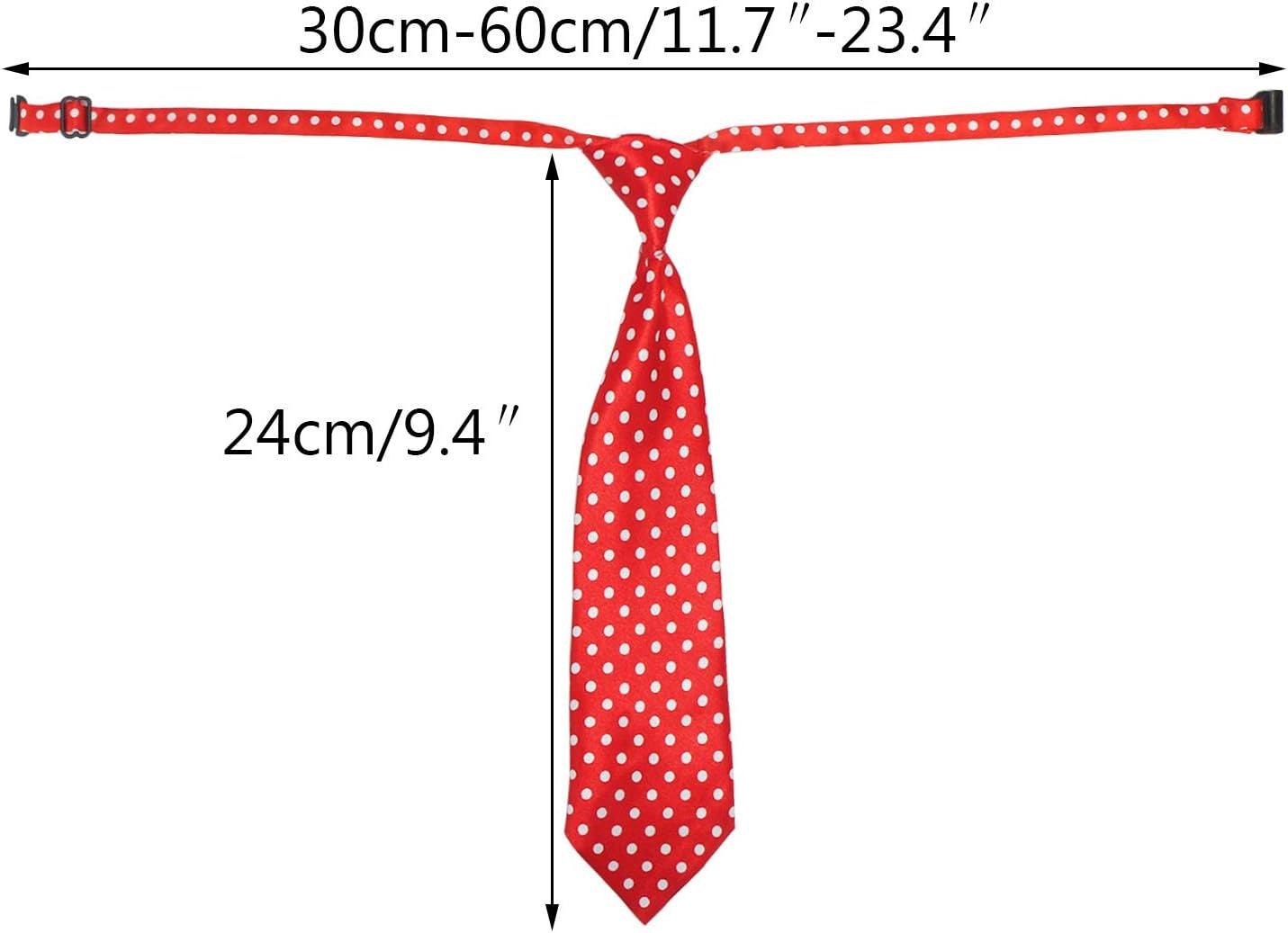 Adjustable Dog Neck Ties for Large Breeds - Bulk Bow Ties and Neckties for Grooming Accessories, Ideal for Valentine's Day, Birthdays, Weddings, and Cosplay Costumes