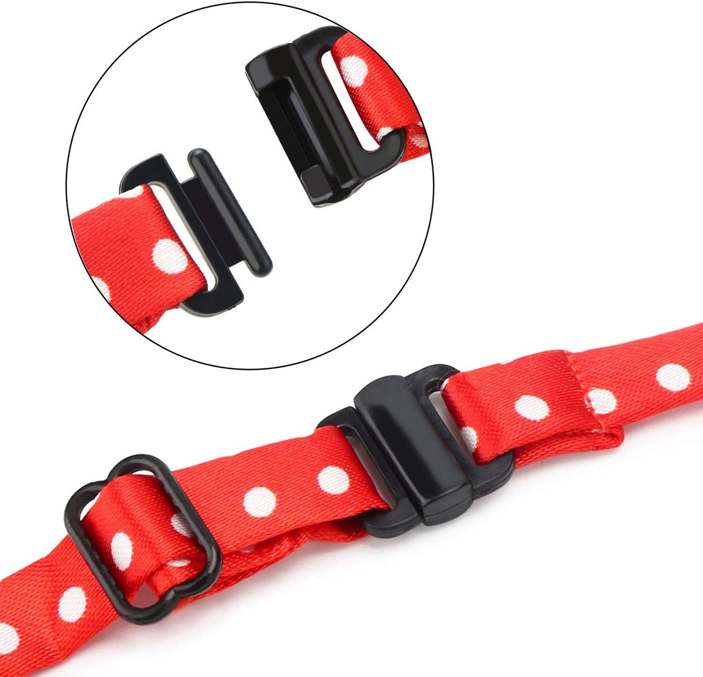Adjustable Dog Neck Ties for Large Breeds - Bulk Bow Ties and Neckties for Grooming Accessories, Ideal for Valentine's Day, Birthdays, Weddings, and Cosplay Costumes
