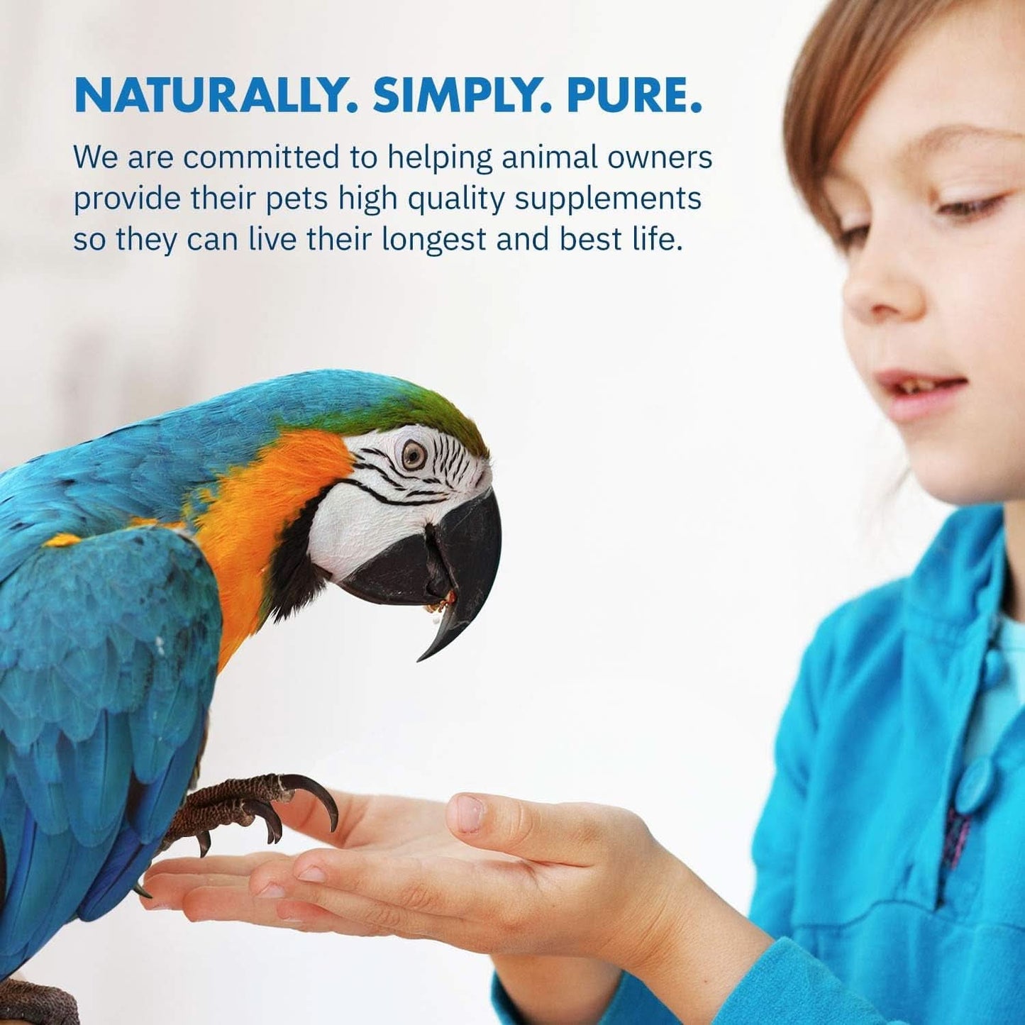 Healthygut™ Avian Probiotics Dietary Supplement for Parrots - All-Natural Digestive Support Formula (120 Servings)