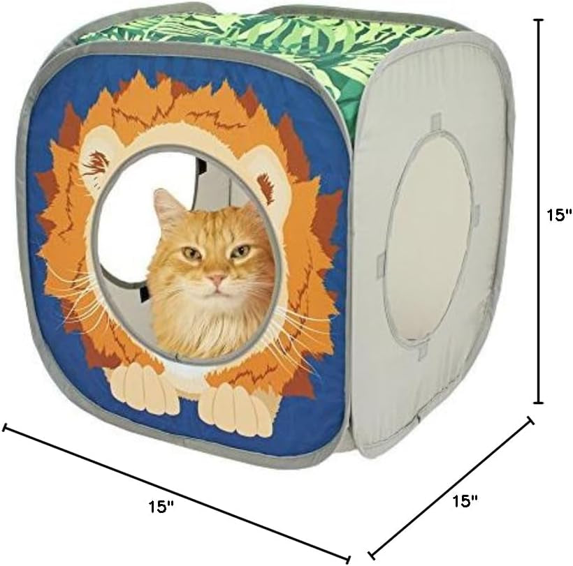 Safari Jungle Collapsible Cat Toy Cube Collection