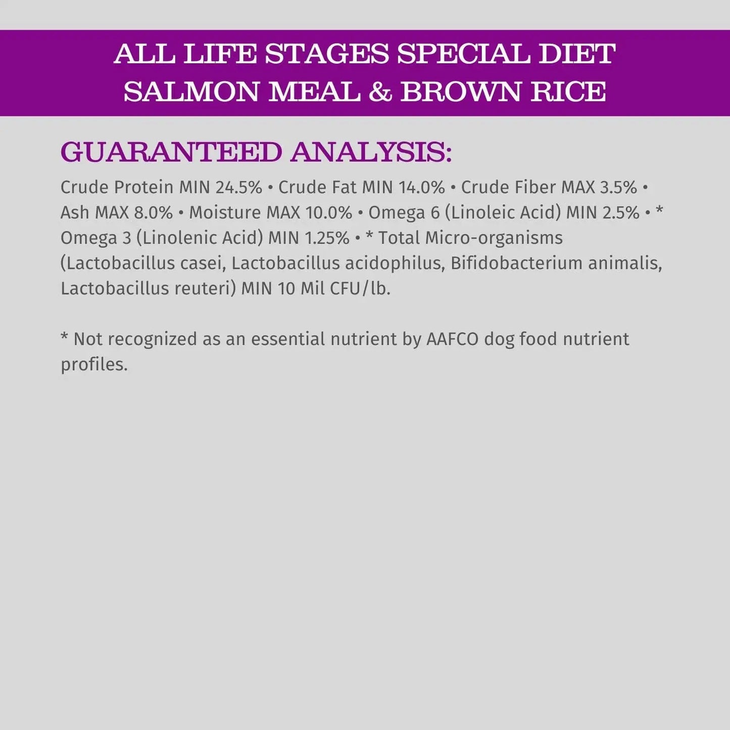 Special Diet Grain-Free Dry Dog Food for All Life Stages, 15 lb, Salmon Meal & Brown Rice Recipe for Sensitive Skin and Stomach