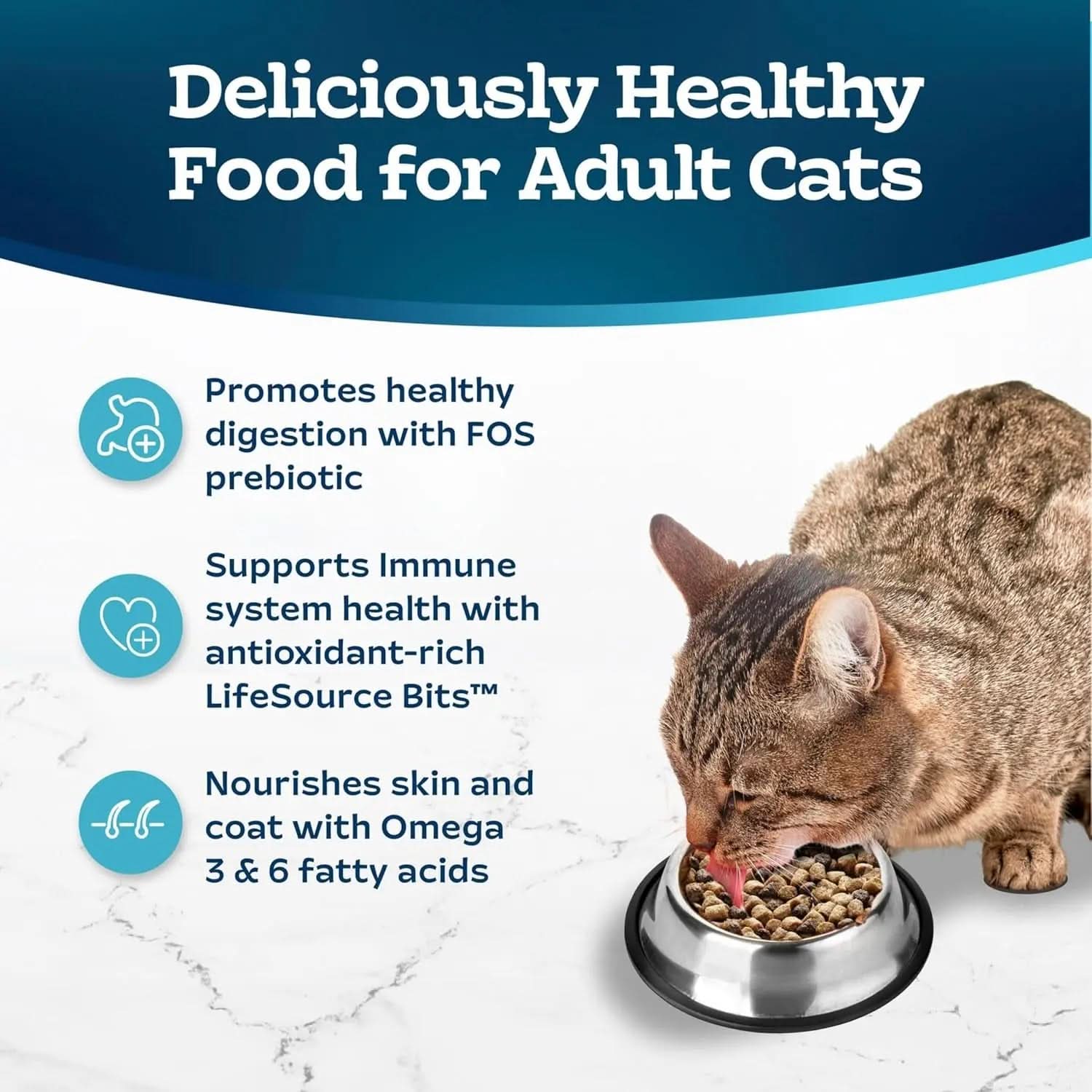 Tastefuls Natural Dry Cat Food for Adults with Sensitive Stomachs, Chicken & Brown Rice Recipe, 15 lb Bag