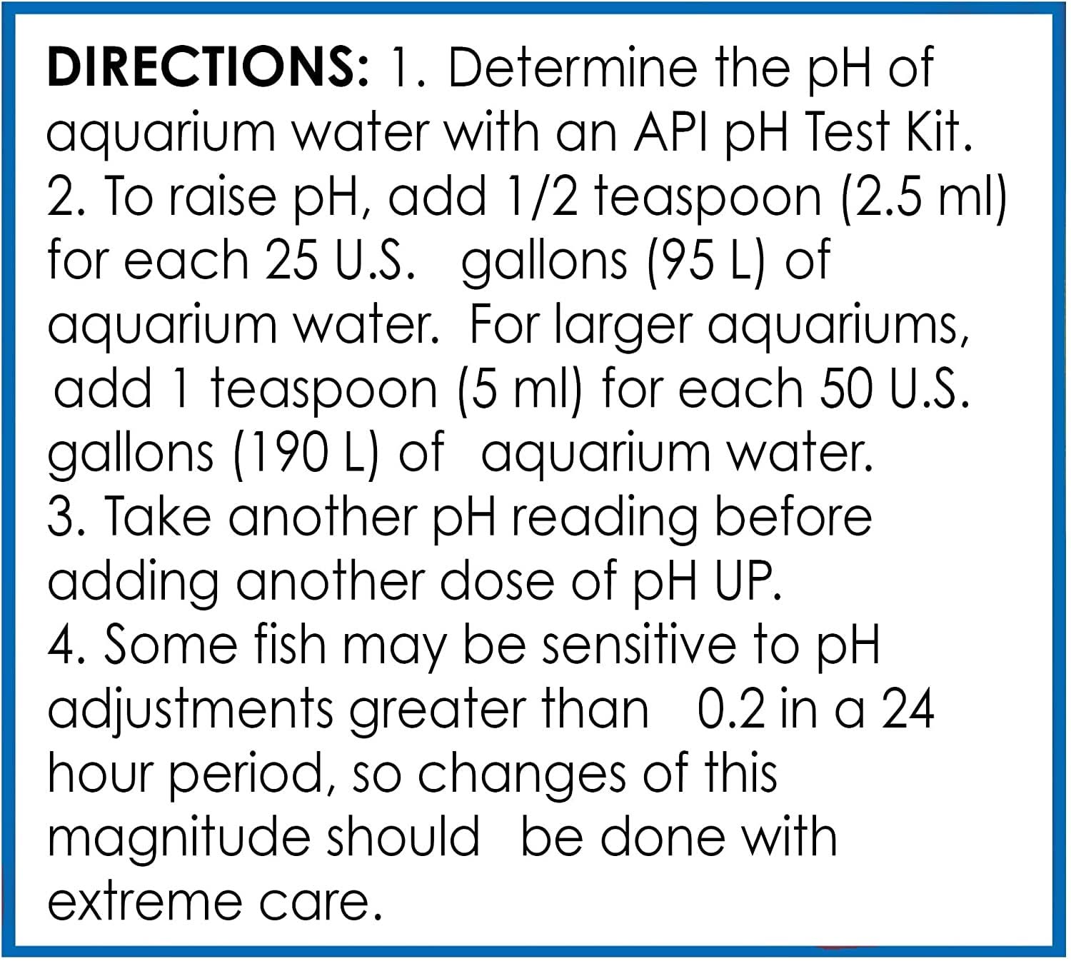 pH Up Freshwater Aquarium pH Raising Solution - 16 oz Bottle