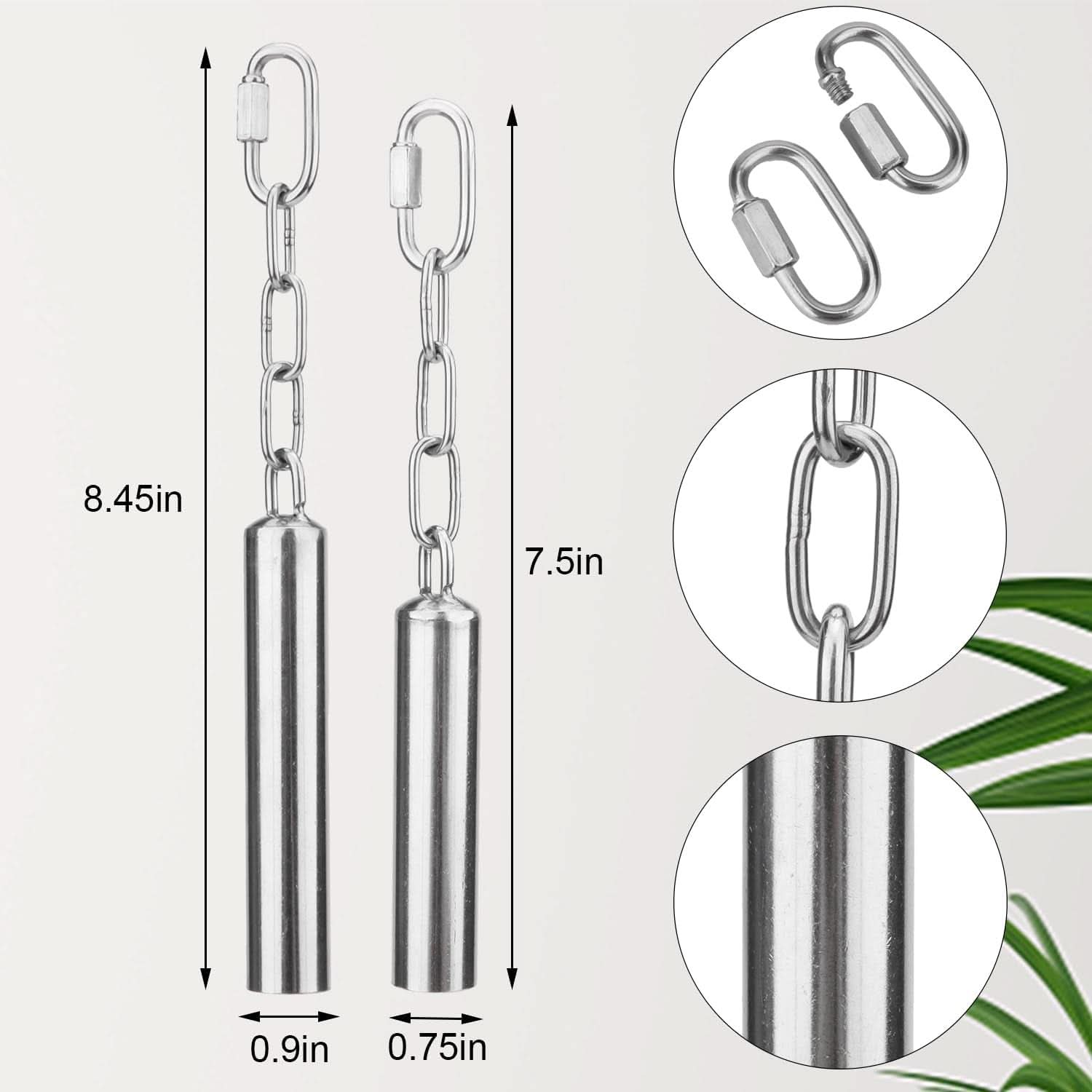 Stainless Steel Bird Bells Toy for Parrots, Macaws, African Greys, Amazons, Eclectus, Cockatoos, Parakeets, Cockatiels, and Squirrels - Cage Stand (Small)