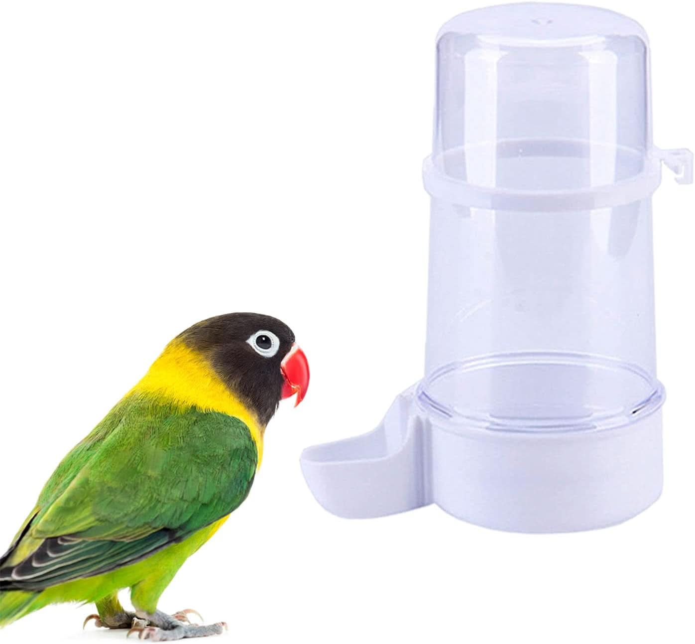 Automatic Bird Water Feeder, 13.5 Oz Suspended Water Dispenser for Parrots, Parakeets, Budgies, and Cockatiels (1 Piece)