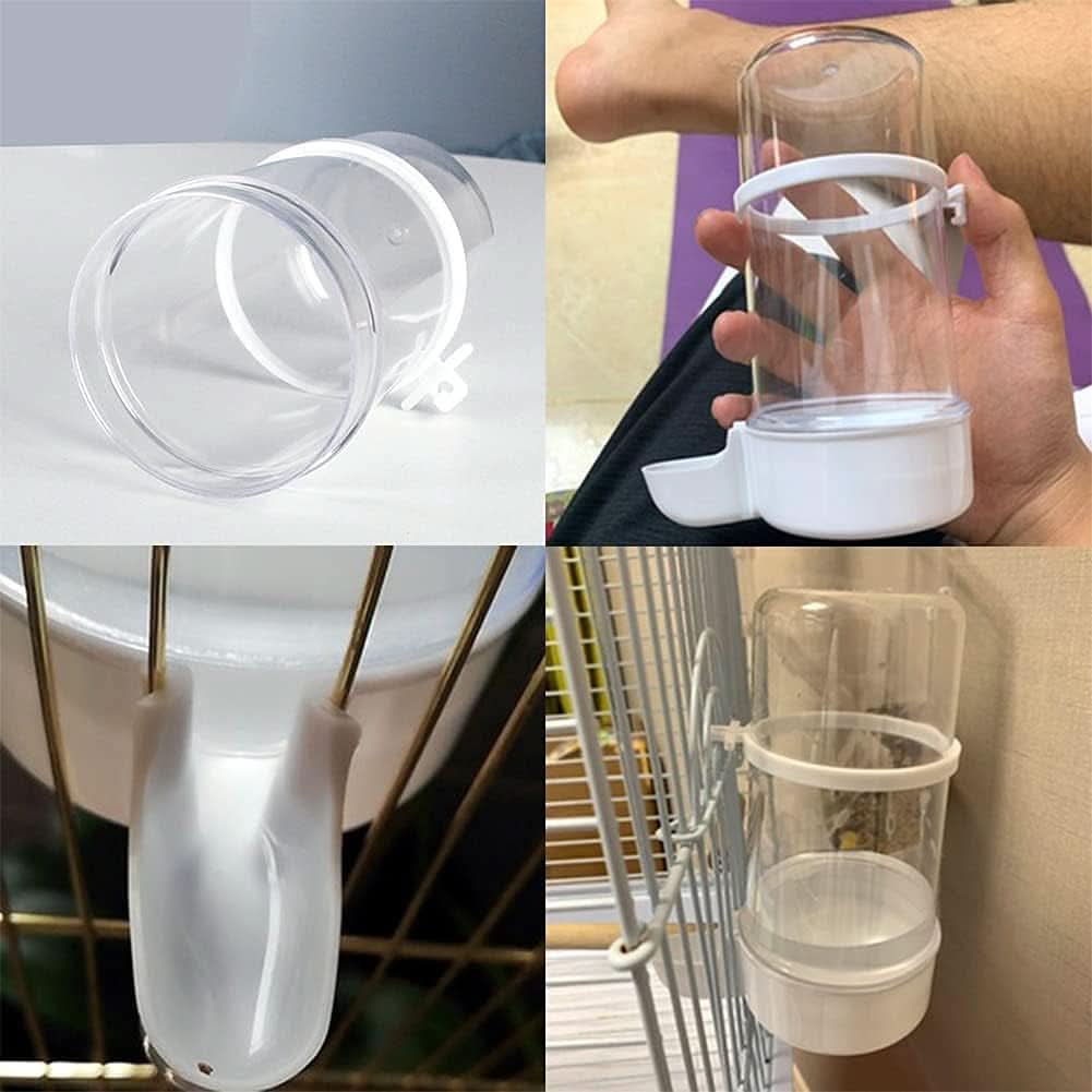 Automatic Bird Water Feeder, 13.5 Oz Suspended Water Dispenser for Parrots, Parakeets, Budgies, and Cockatiels (1 Piece)