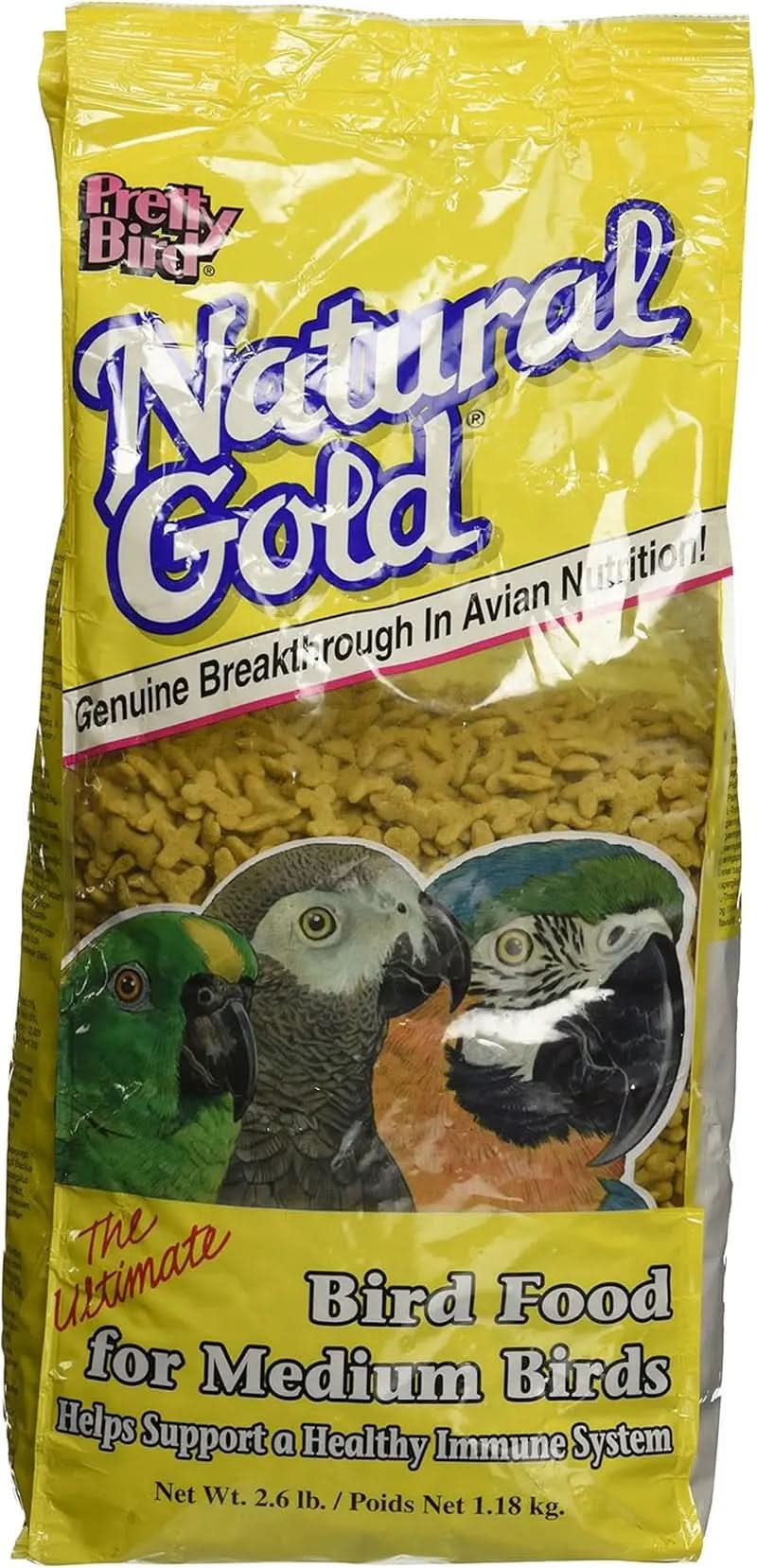 Natural Gold Medium Bird Food - 2.6 lb Package