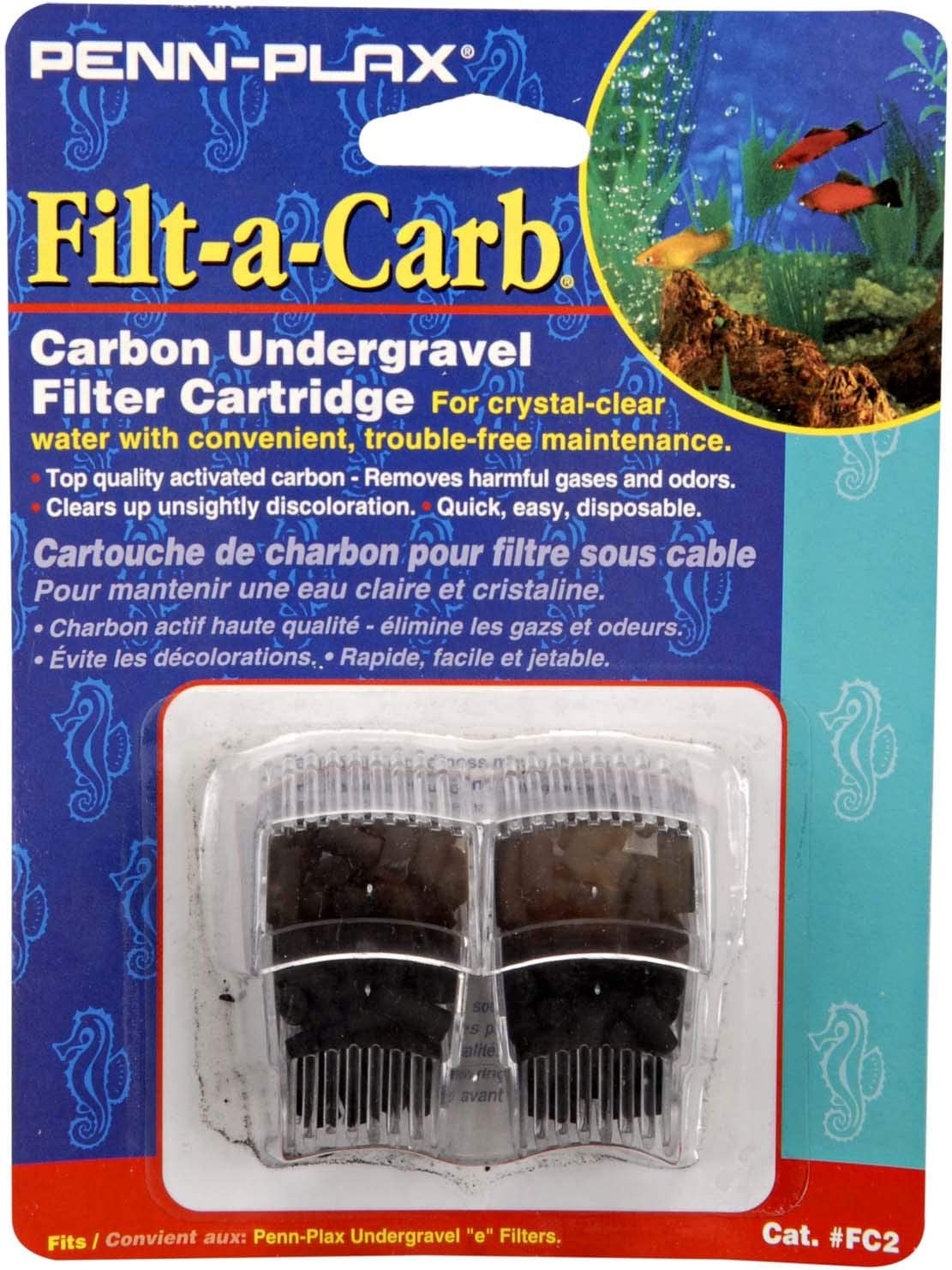 Replacement Media (2-Pack) for Multi-Pore and Undergravel “E” Filters - Chemical Filtration (FC2) Solution