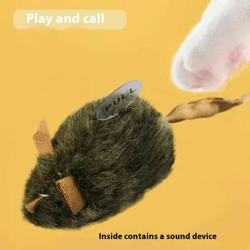 Cat and Dog Toys - Cat Toy Mouse Simulation Sound to Amuse Cats and Relieve Boredom Pet Supplies Cats to Consume Physical Strength and Bite and Chew Mice_1