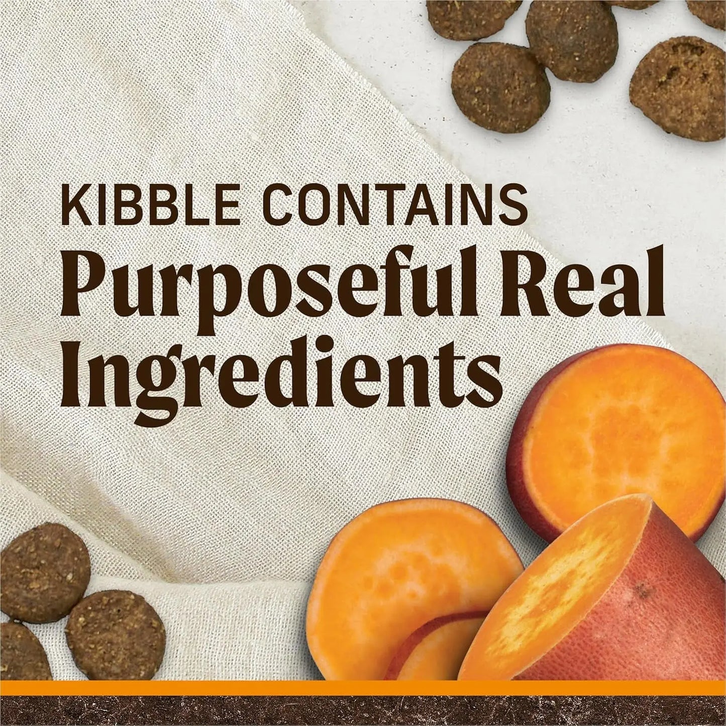 Premium Grain-Free Dry Dog Food for Adults, Natural Kibble with Real Chicken and Sweet Potato - 22 lb Bag