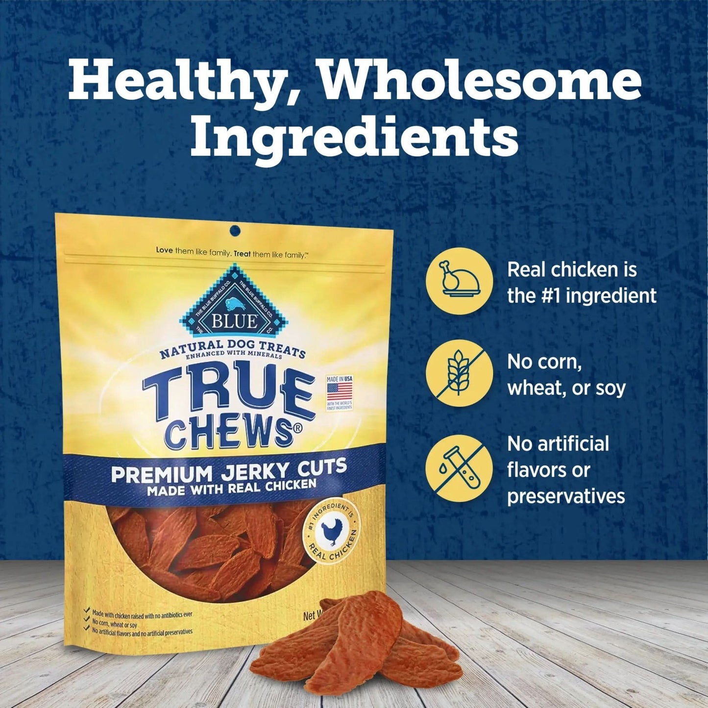 Premium Jerky Cuts Natural Dog Treats, Chicken, 22Oz Bag