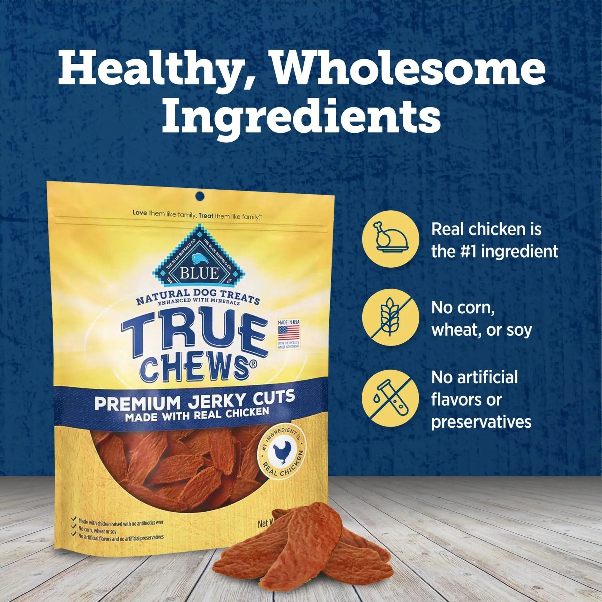 Premium Jerky Cuts Natural Dog Treats, Chicken, 22Oz Bag