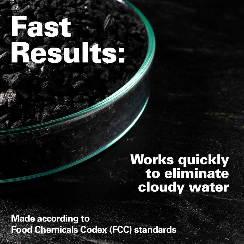 Crystal Cal Activated Carbon - Premium Activated Charcoal for Aquariums and Fish Tanks, Large Jar