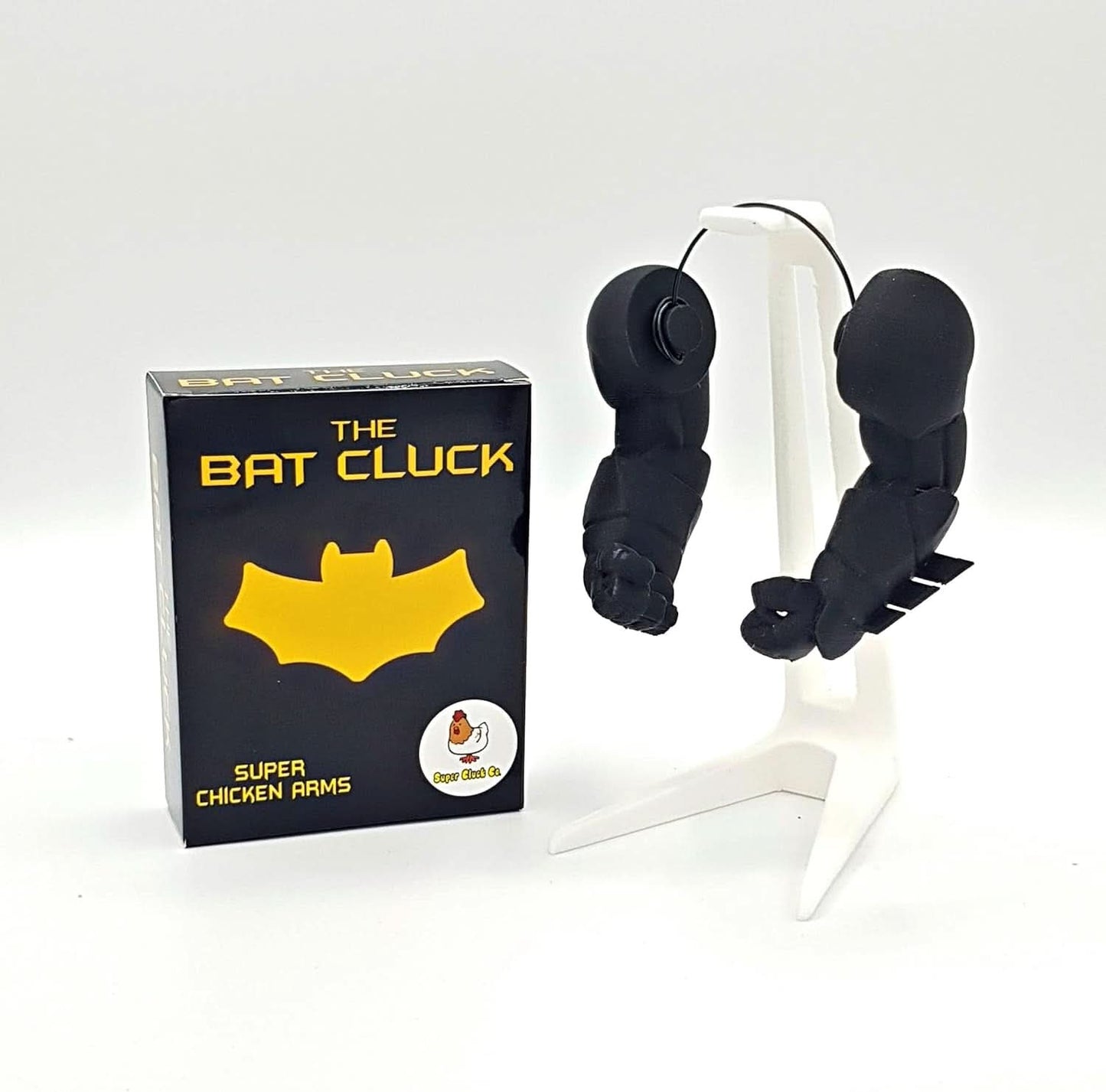 Bat Cluck Superhero Chicken Costume Arms - Hilarious Meme Muscles for Chickens, Perfect Gag Gift (Large - Over 9 Inches)