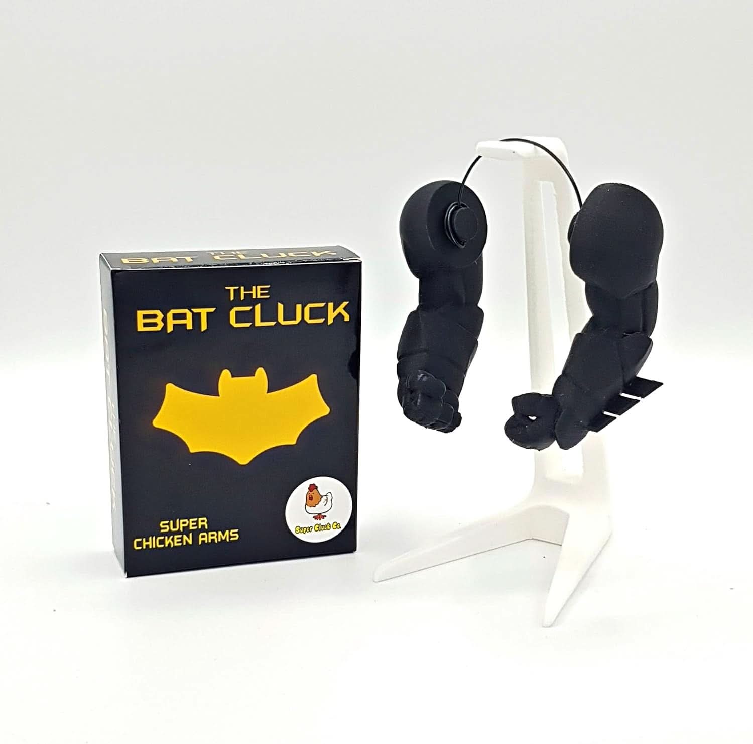 Bat Cluck Superhero Chicken Costume Arms - Hilarious Meme Muscles for Chickens, Perfect Gag Gift (Large - Over 9 Inches)