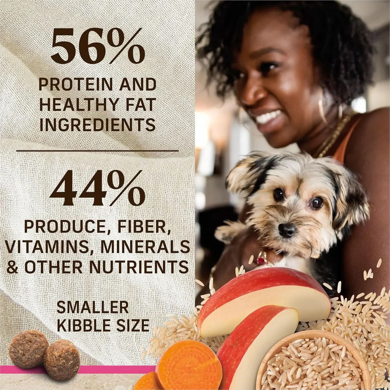 Healthy Grains Premium Dry Dog Food for Small Breeds, Wholesome Natural Kibble - 4 lb Bag
