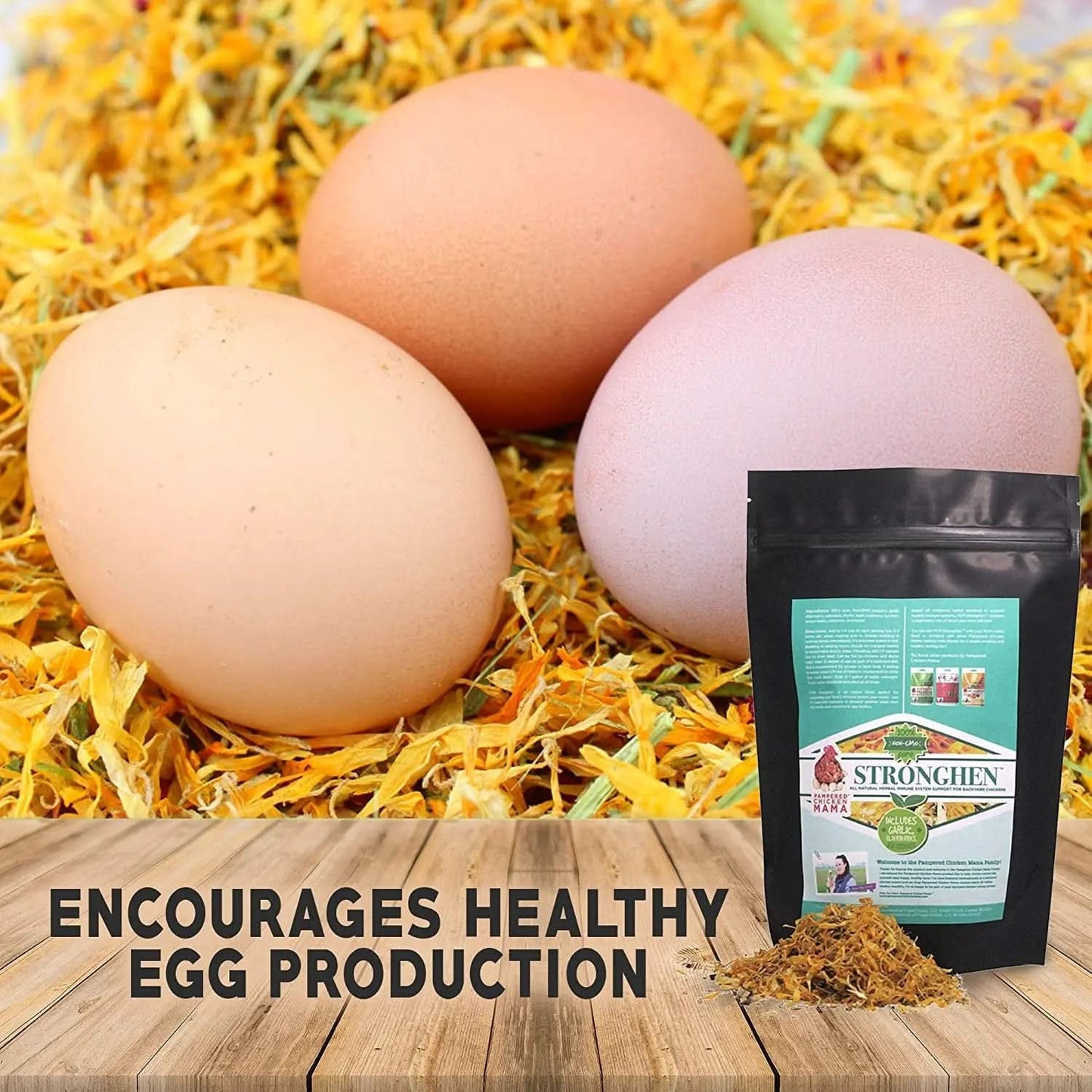 All-Natural Backyard Chicken Nesting Herbs Supplement for Immune System Support (Stronghen) - 5 Ounces