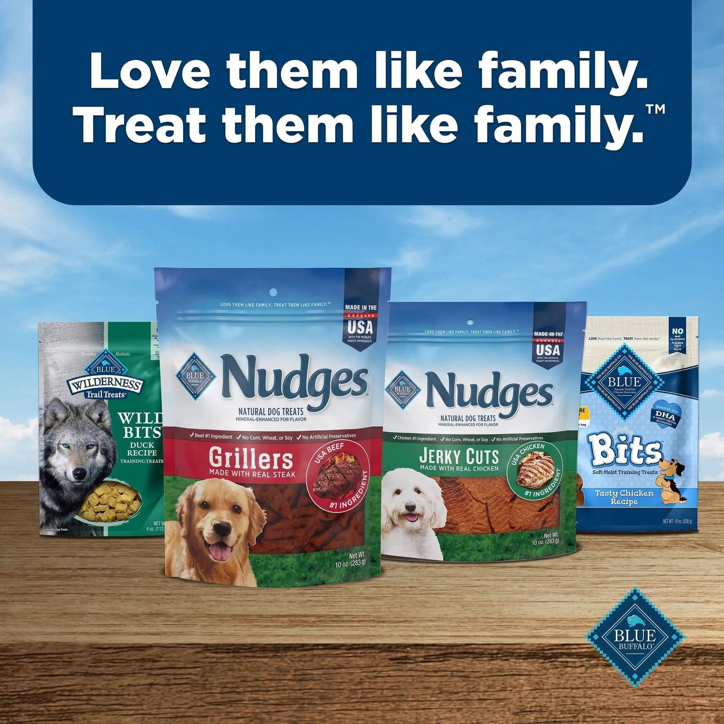 Nudges Grillers Natural Dog Treats Made with Real Steak, 5-Oz. Bag