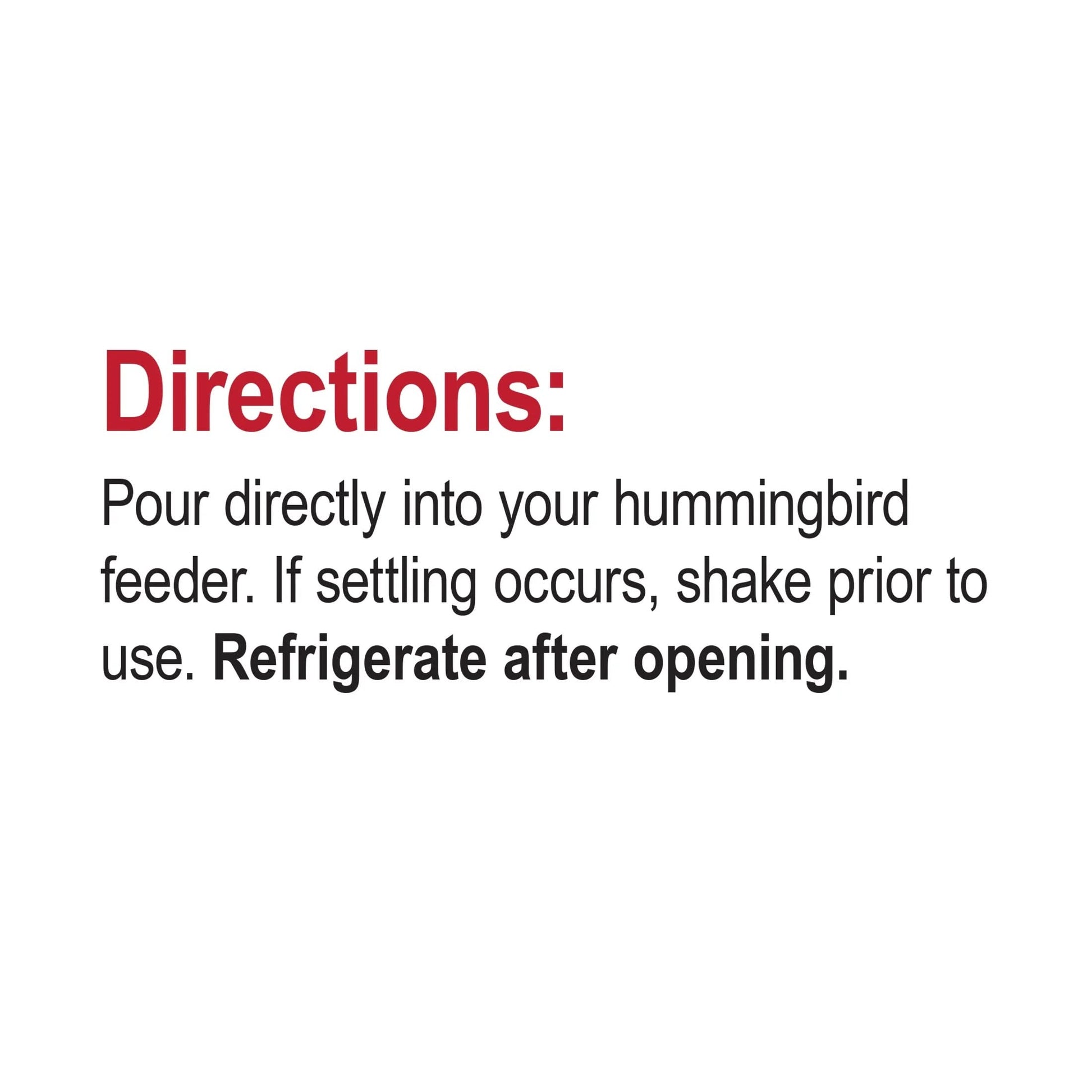 Sweet-Nectar® Ready-To-Use Hummingbird Nectar, Dye-Free, 50.7 Fl Oz Pouch