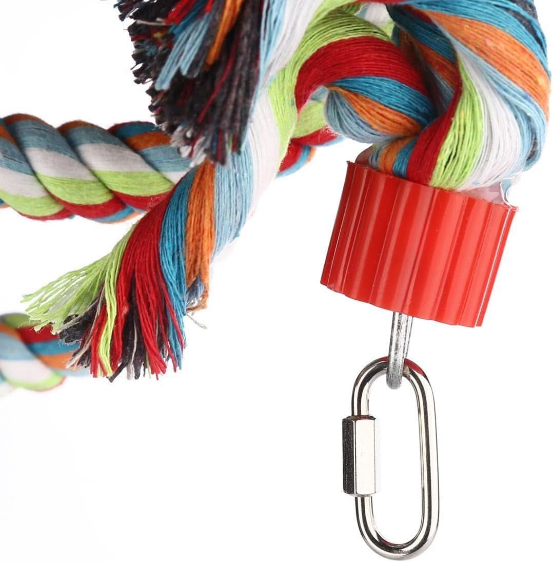 Large Parrot Climbing Rope Bungee Perch - 63 Inch Bird Toy