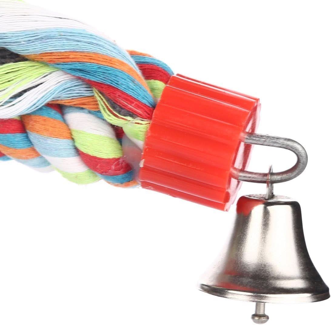 Large Parrot Climbing Rope Bungee Perch - 63 Inch Bird Toy