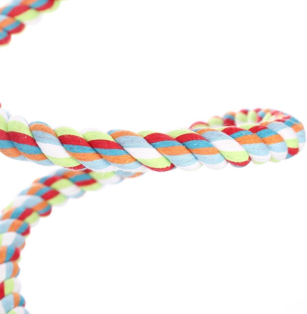 Large Parrot Climbing Rope Bungee Perch - 63 Inch Bird Toy