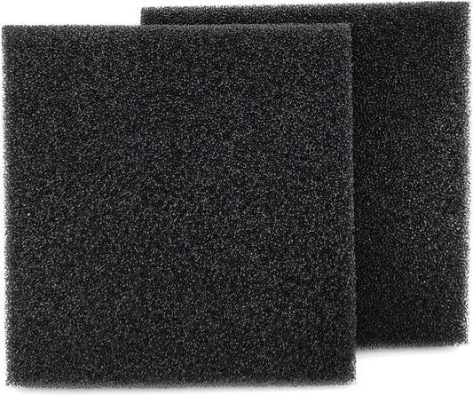 Bio Sponge Filter Media Pads, Customizable Foam Sponges for Aquarium Fish Tanks (9" x 9" x 1", 2 Pack)