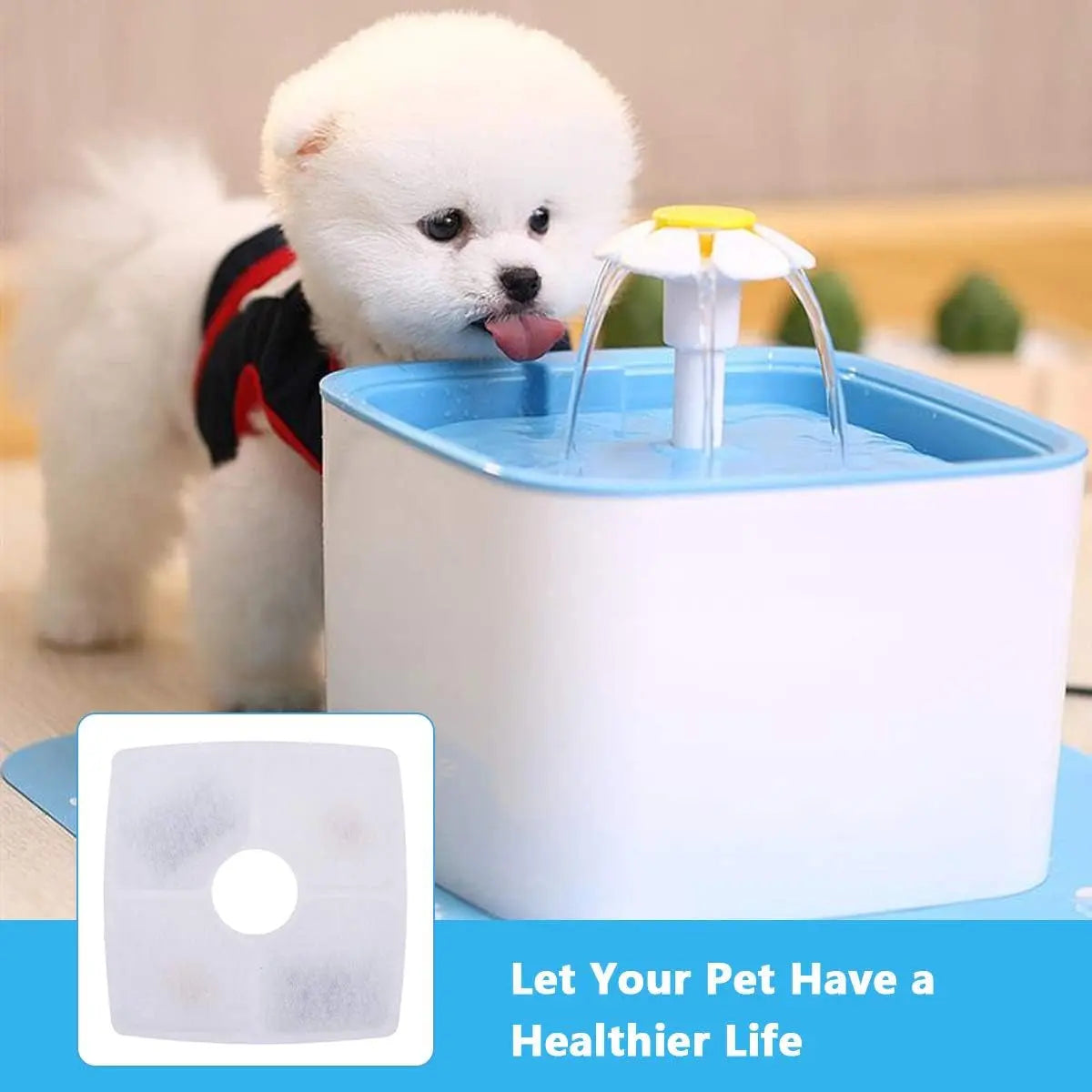 Cat Water Fountain Replacement Filters - 8 Pack for 84Oz/2.5L Cat Water Fountains