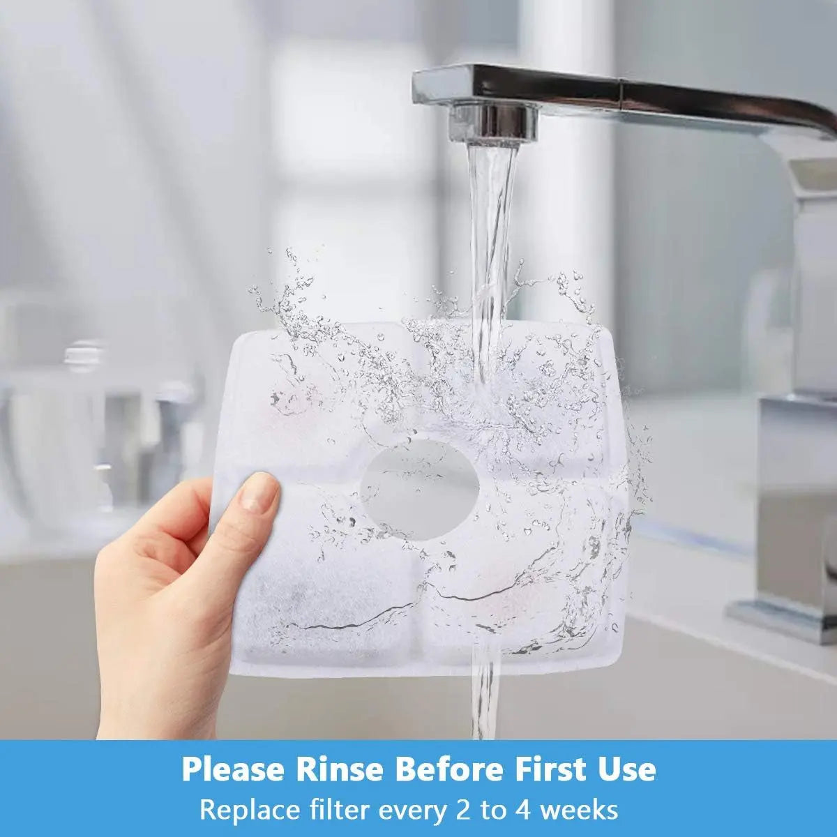 Cat Water Fountain Replacement Filters - 8 Pack for 84Oz/2.5L Cat Water Fountains