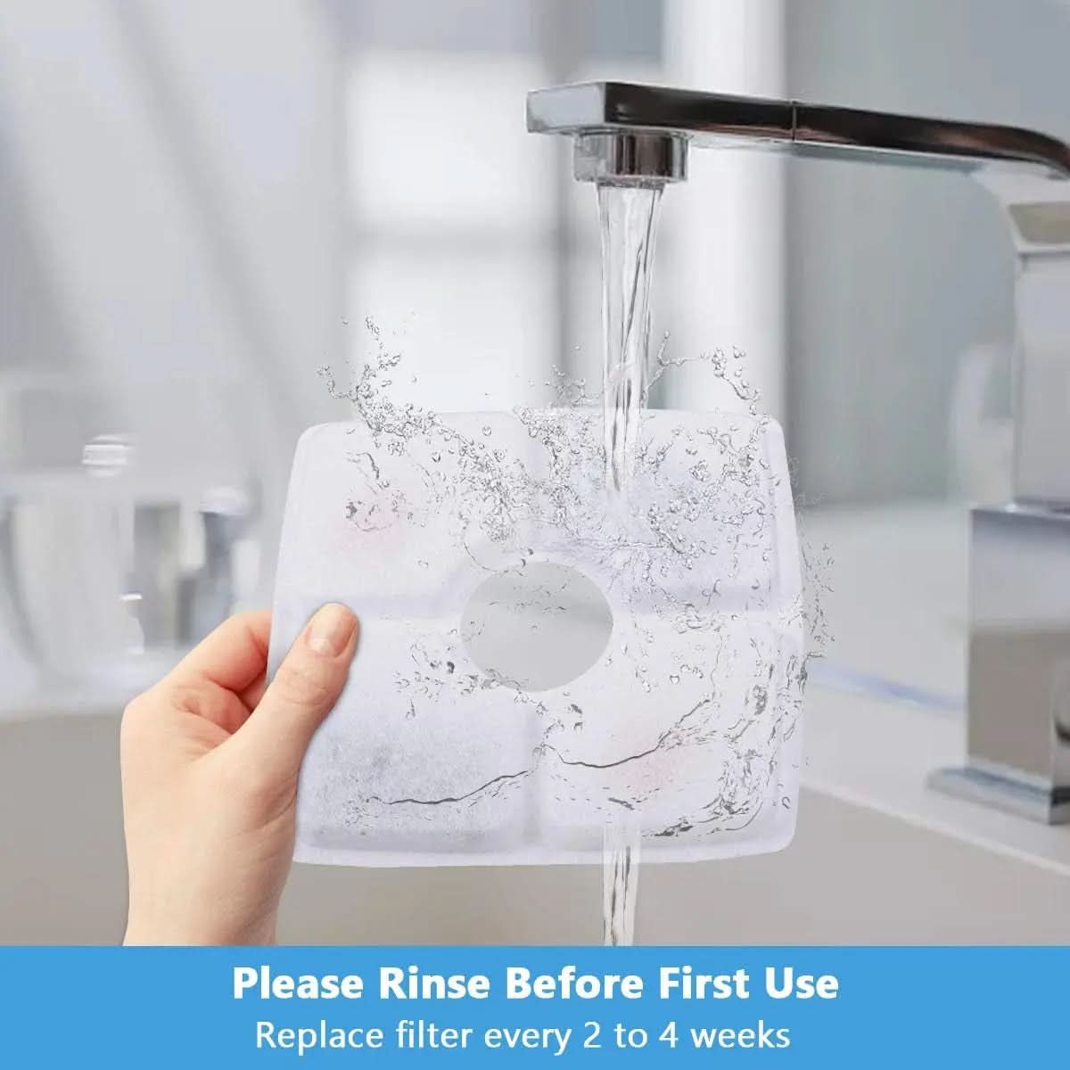 Cat Water Fountain Replacement Filters - 8 Pack for 84Oz/2.5L Cat Water Fountains