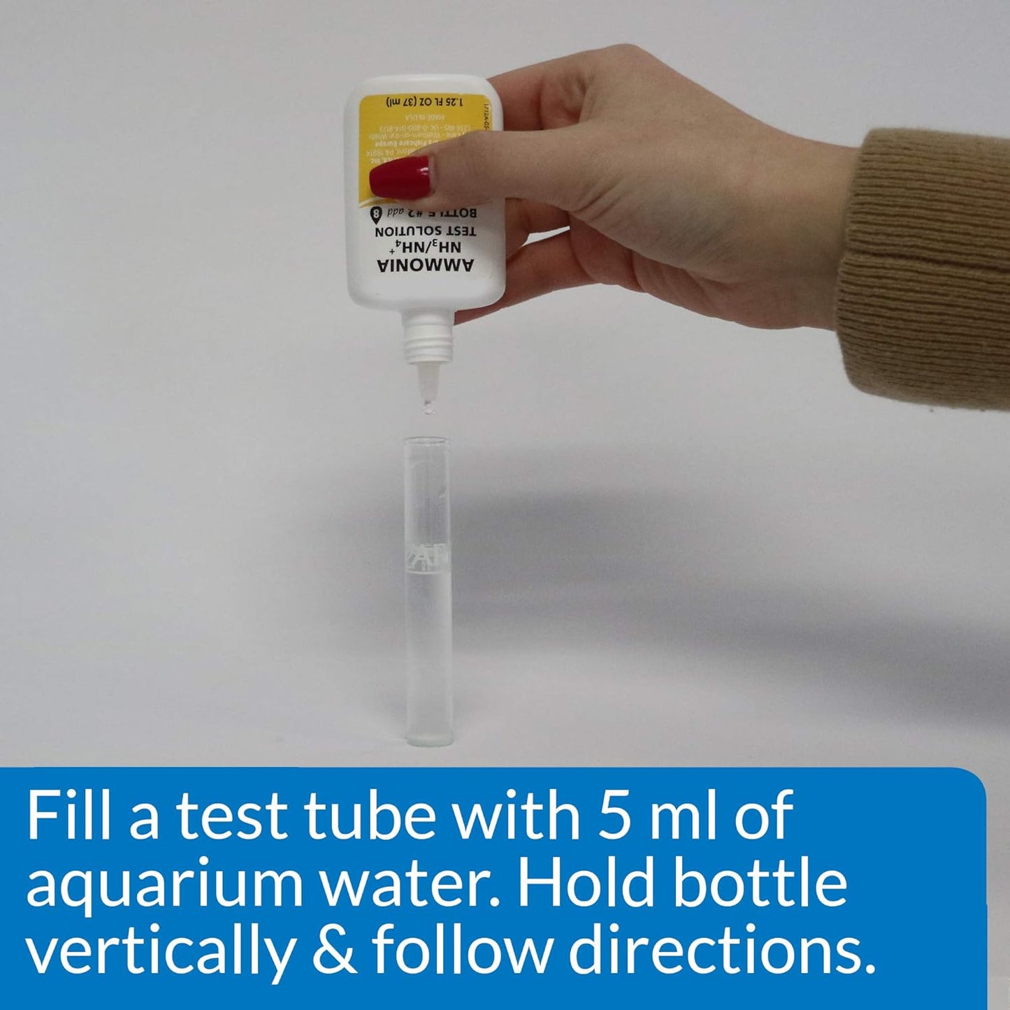 Ammonia 130-Test Kit for Freshwater and Saltwater Aquariums