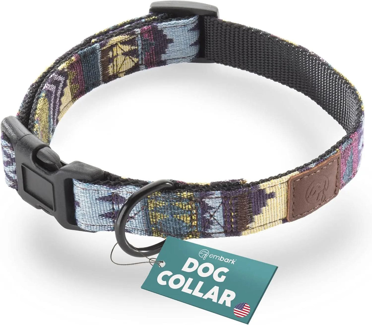 Embark Adventure Dog Collar - Premium Adjustable Nylon Collars for Large Breeds with Robust Buckles and Enhanced Comfort