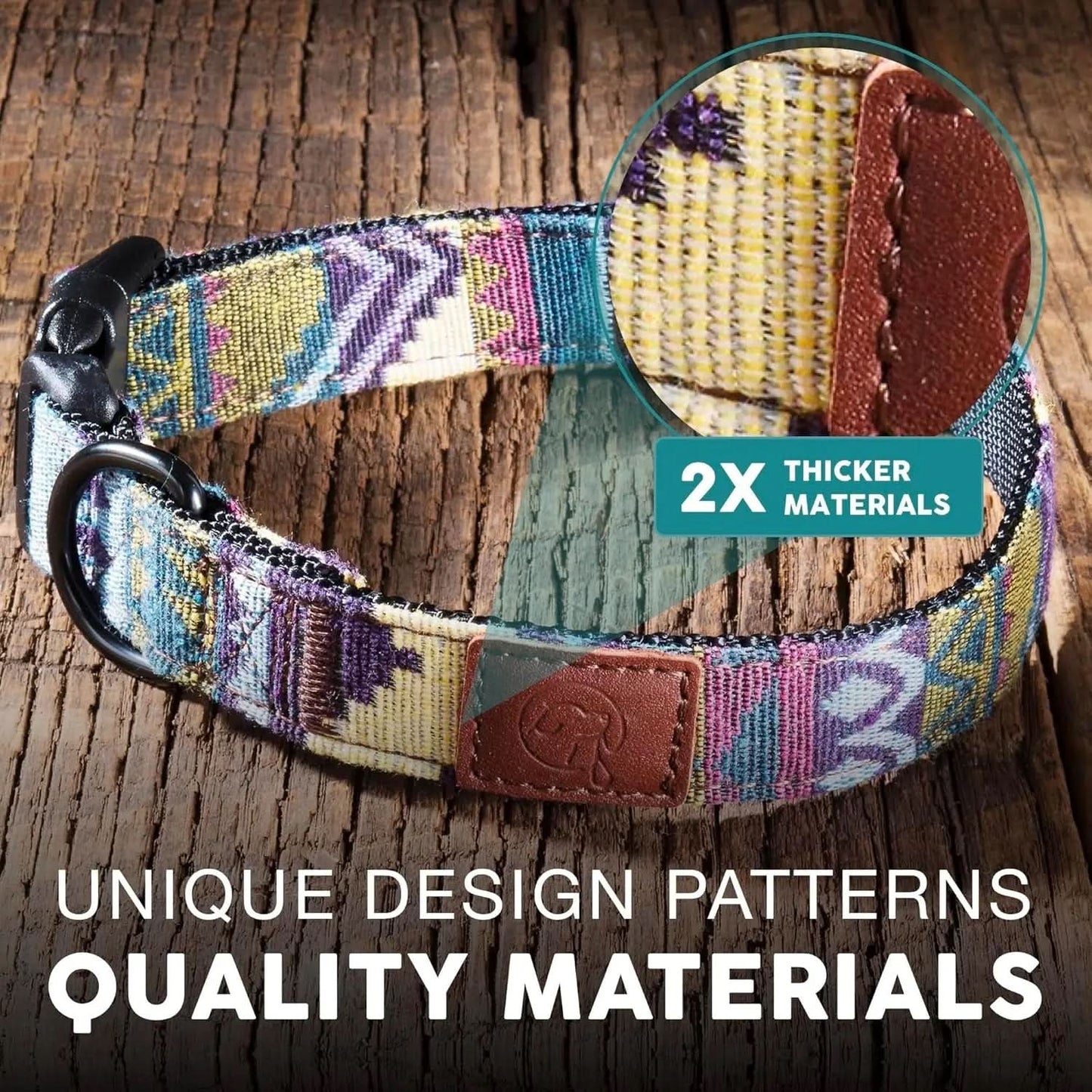 Embark Adventure Dog Collar - Premium Adjustable Nylon Collars for Large Breeds with Robust Buckles and Enhanced Comfort