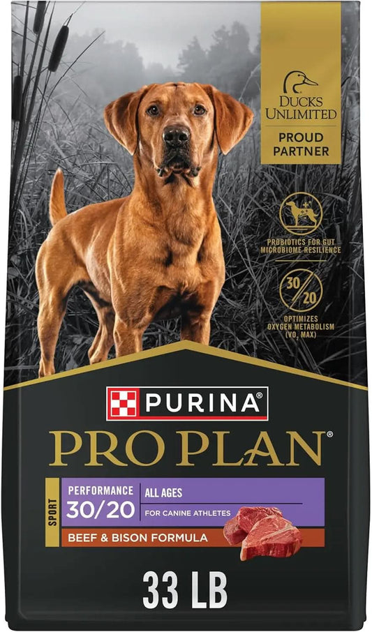 Sport Performance 30/20 Beef and BISON Dry Dog Food - 33 lb Bag