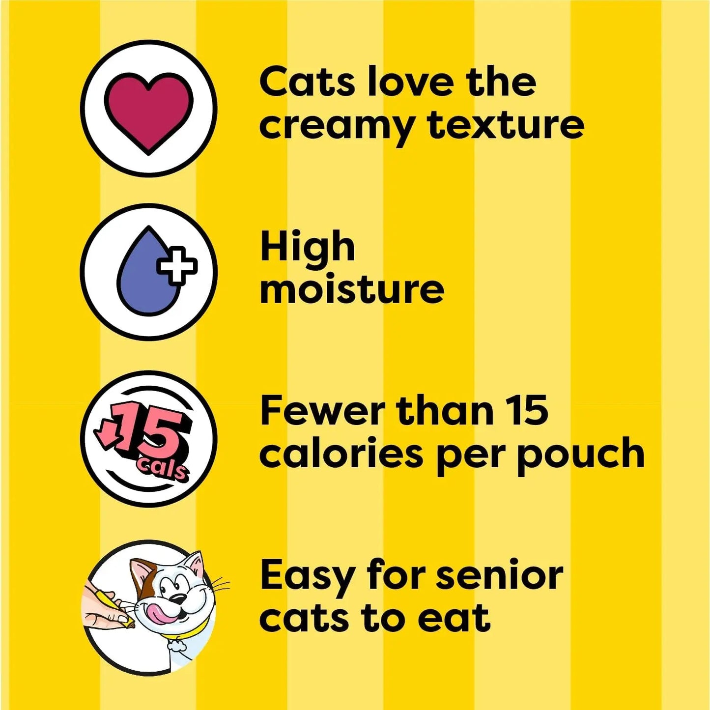 Creamy Puree Squeezable Lickable Wet Cat Treat Variety Pack, 24 Count, 0.42 Oz Tubes