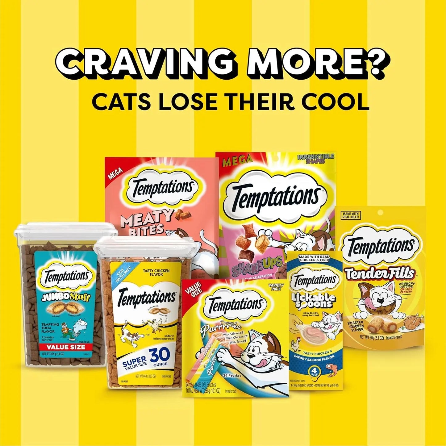Creamy Puree Squeezable Lickable Wet Cat Treat Variety Pack, 24 Count, 0.42 Oz Tubes
