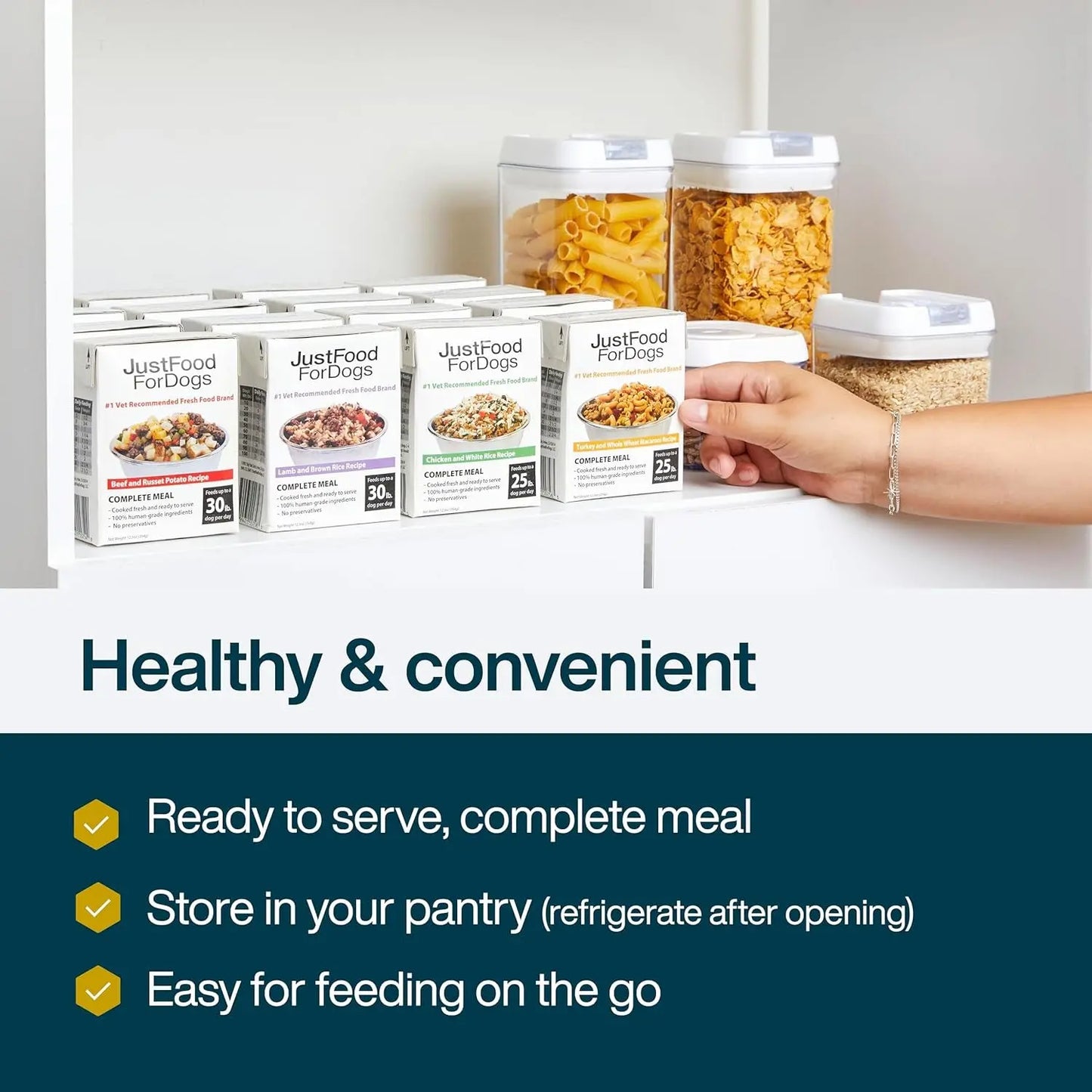 Pantry Fresh Wet Dog Food - Complete Meal or Topper, Beef & Russet Potato, Human-Grade Recipe, 12.5 Oz (Pack of 6)
