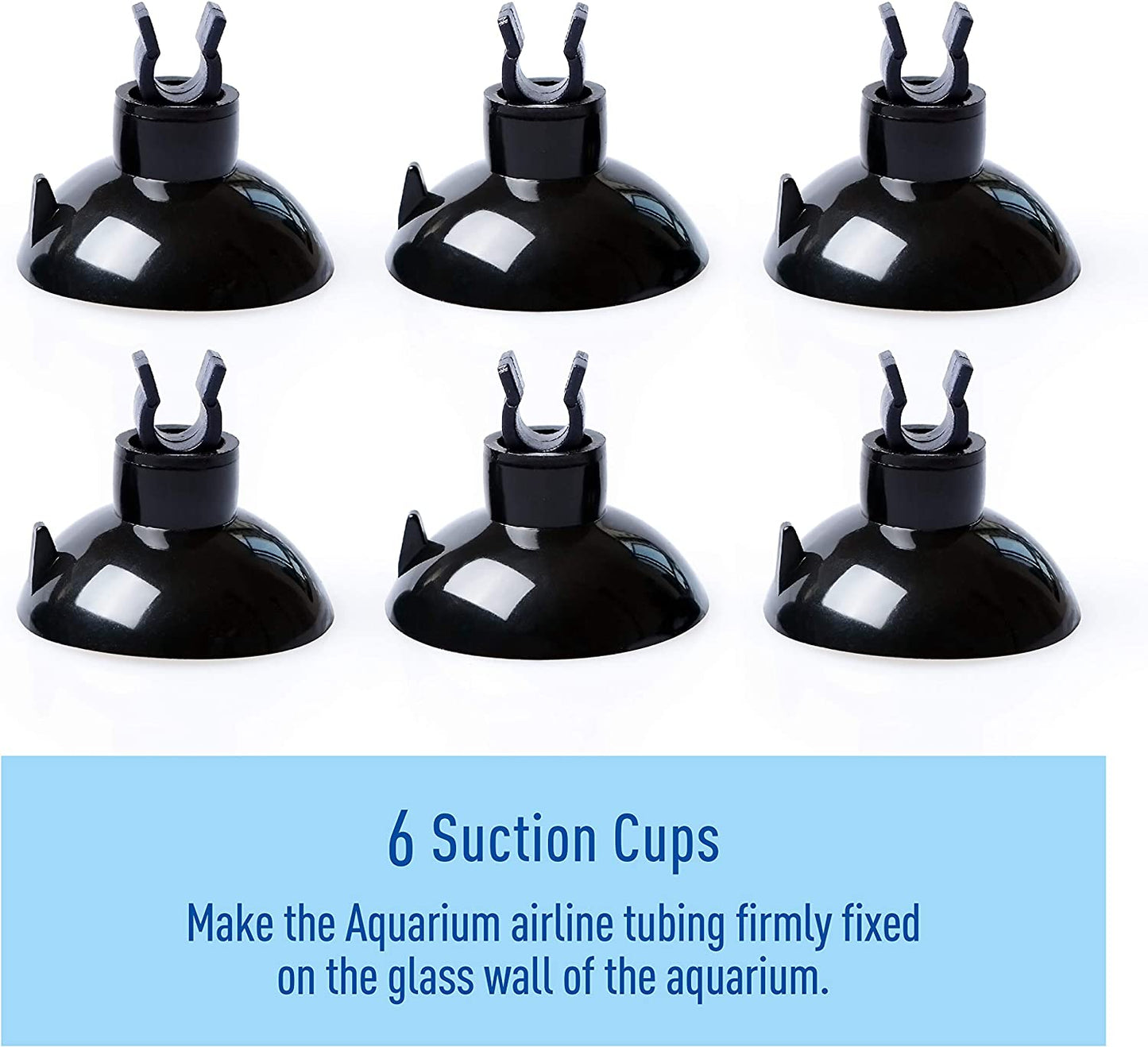 3/16" Professional Flexible Airline Tubing for Aquarium Air Pumps, 20 Feet (Clear-Black)