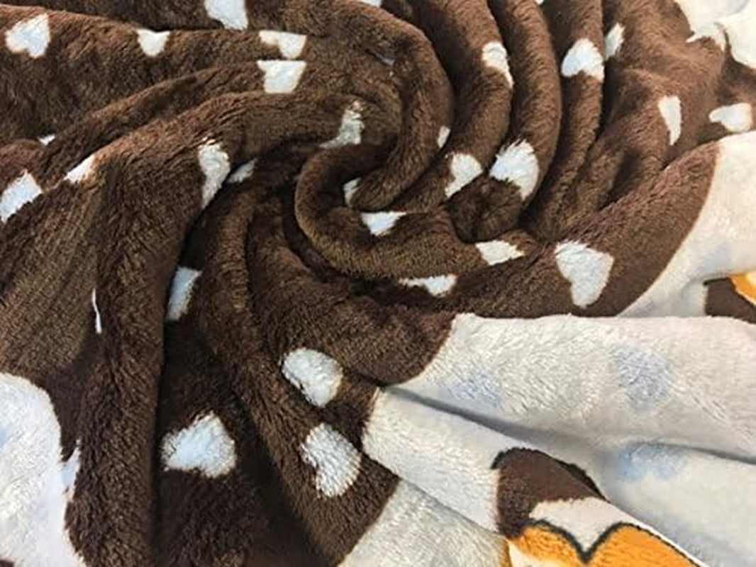 Cozy Blue Pet Blanket - Machine Washable Blanket for Small Dogs