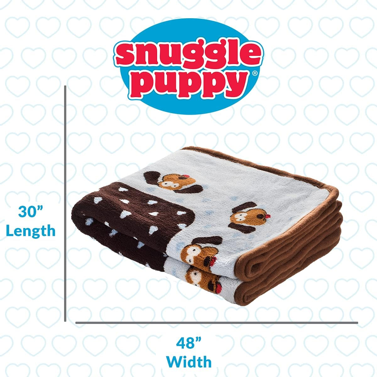 Cozy Blue Pet Blanket - Machine Washable Blanket for Small Dogs
