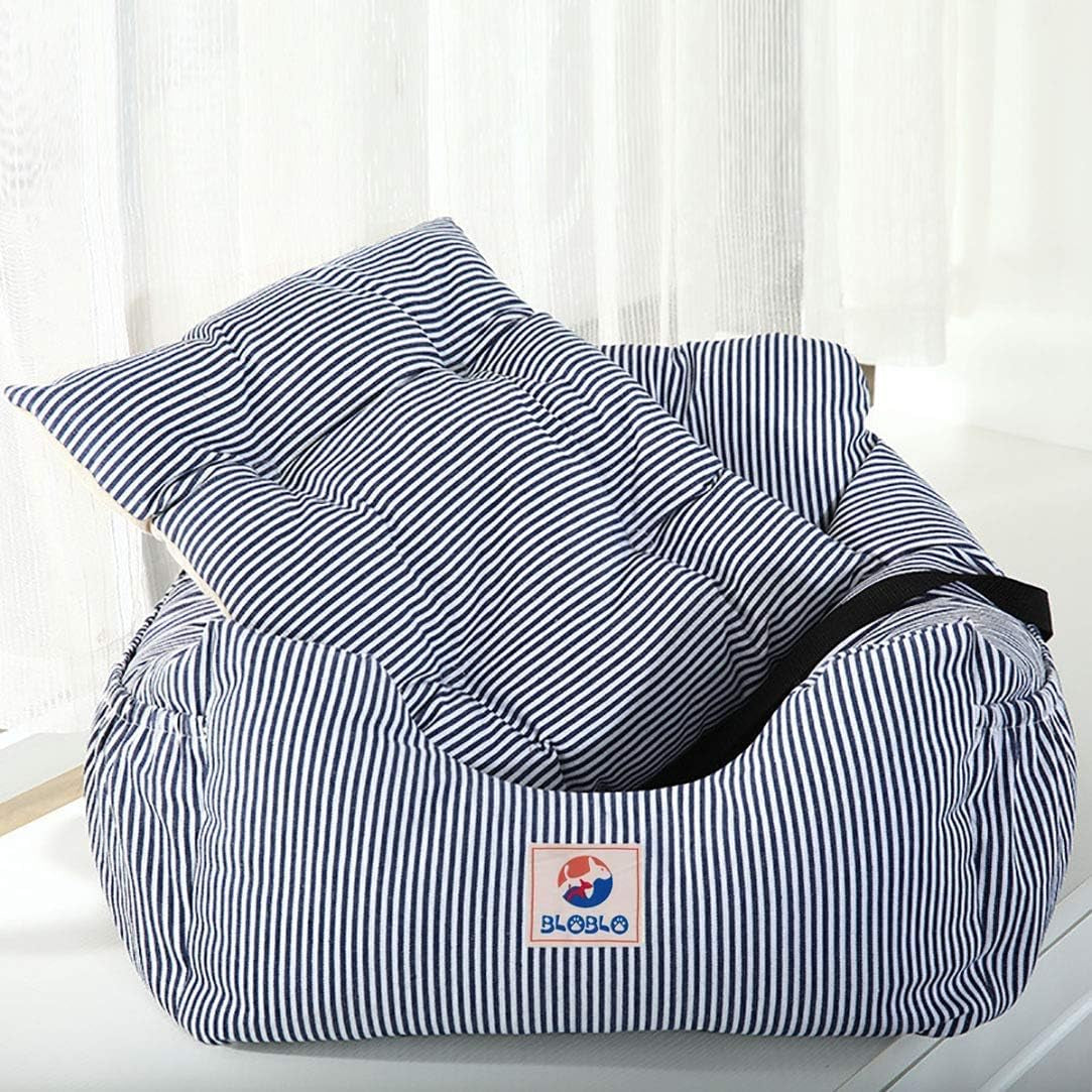 Pet Booster Seat for Dogs - Travel Safety Car Bed with Storage Pocket
