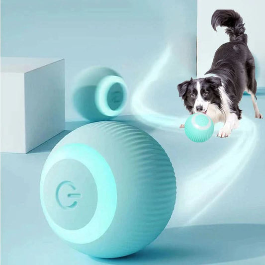 Smart Electric Dog and Cat Toy: Automatic Rolling Ball for Small Pets - Engaging Self-Moving Play Accessory