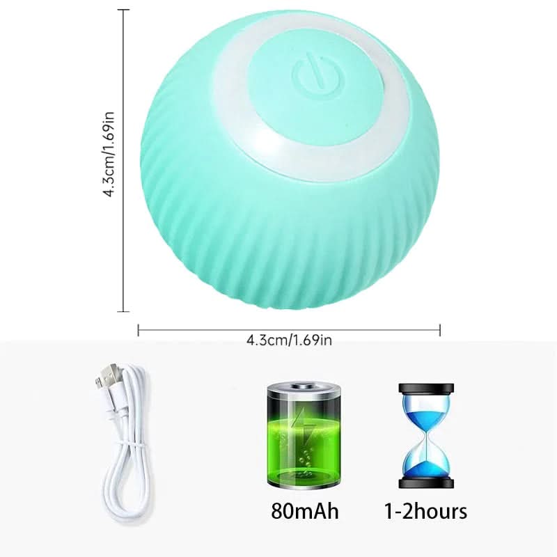 Smart Electric Dog and Cat Toy: Automatic Rolling Ball for Small Pets - Engaging Self-Moving Play Accessory