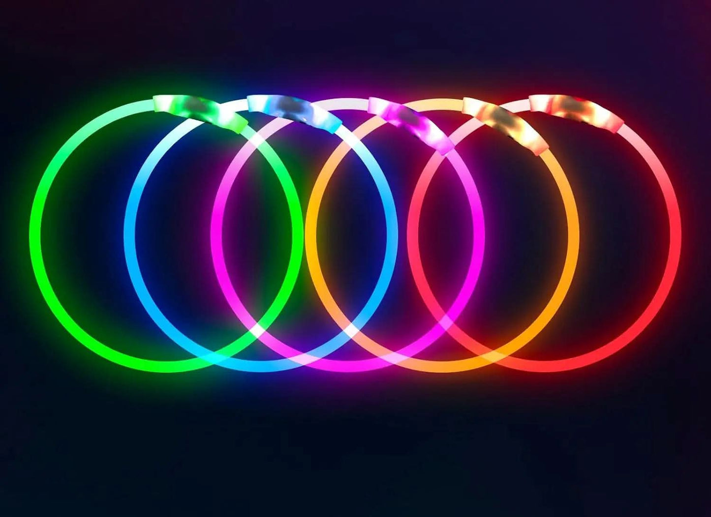 USB Rechargeable LED Dog Collar - Enhanced Night Visibility Safety Necklace for Small, Medium, and Large Dogs (Blue)